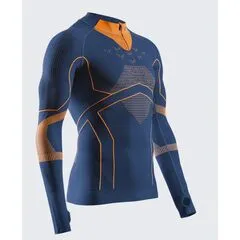 Koszulka męska X-Bionic ENERGY ACCUMULATOR LIGHT SHIRT LS 1/2 ZIP granatowa, Kolor: granatowy, Rozmiar: L