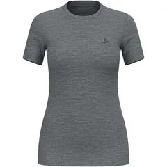 Koszulka damska Odlo MERINO 160 BL TOP crew neck s/s szara, Kolor: czarny, Rozmiar: M