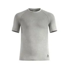 Koszulka męska ODLO BL TOP crew neck s/s PERFORMANCE LIGHT - RAIN DYE beżowa, Kolor: beżowy, Rozmiar: L