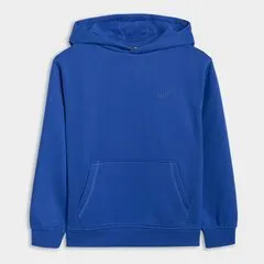 4F bluza dresowa chłopięca z kapturem 4FJWAW25TSWSM1945 niebieski, Kolor: niebieski, Rozmiar: 140
