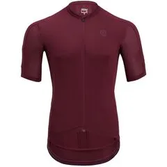 Koszulka Kolarska Męska SILVINI Ceno MD2015 bordowa, Kolor: fioletowy, Rozmiar: L