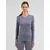 ODLO Koszulka damska BL TOP crew neck l/s MERINO 200 czarna, Kolor: szary, Rozmiar: XS