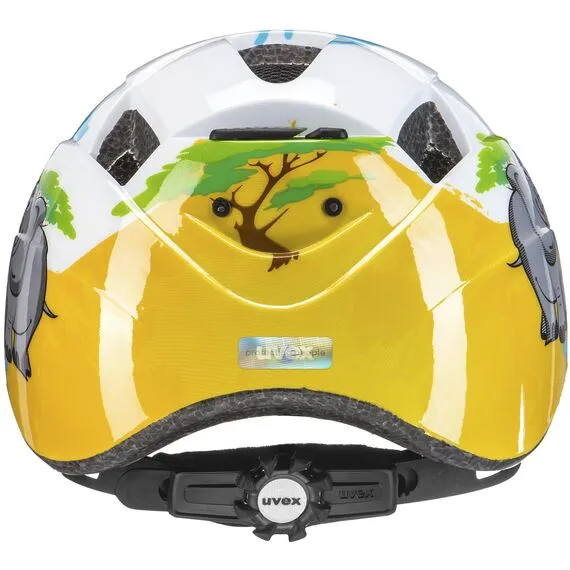 Kask Rowerowy Dziecięcy UVEX Kask Kid 2, Kolor: niebieski/biały/żółty, Rozmiar: 46-52, 4 zdjęcie Kask Rowerowy Dziecięcy UVEX Kask Kid 2, Kolor: niebieski/biały/żółty, Rozmiar: 46-52, 4 zdjęcie