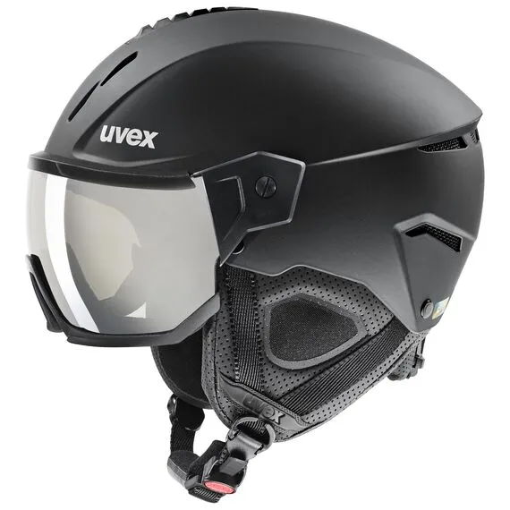 UVEX INSTINCT VISOR kask narciarski hardshell z goglami czarny, Kolor: czarny, Rozmiar: 60-62