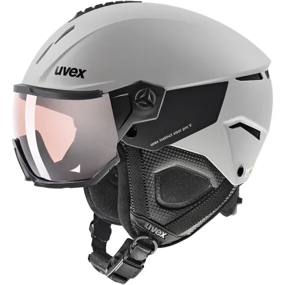UVEX INSTINCT VISOR kask narciarski hardshell z goglami szary, Kolor: szary, Rozmiar: 56-58