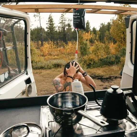 NC1711 PRYSZNIC PRZENOŚNY TURYSTYCZNY 20L NILS CAMP, 4 zdjęcie