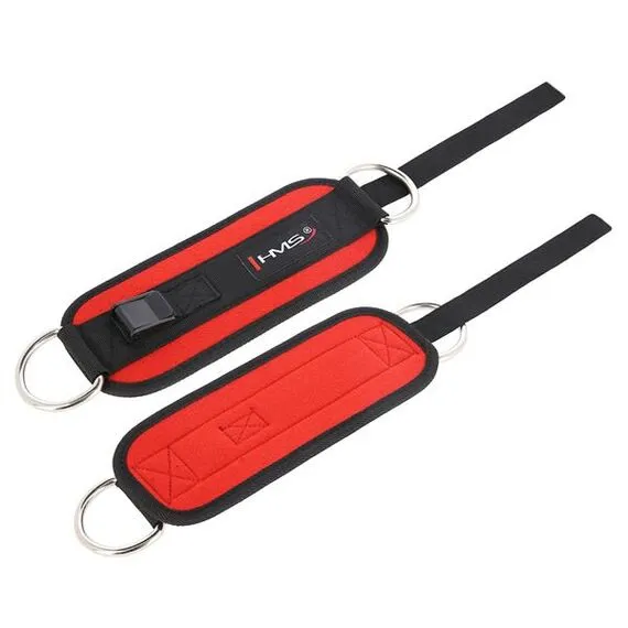 HMS OPX opaski treningowe na kostki do ćwiczeń 2 szt. czerwony, 3 zdjęcie