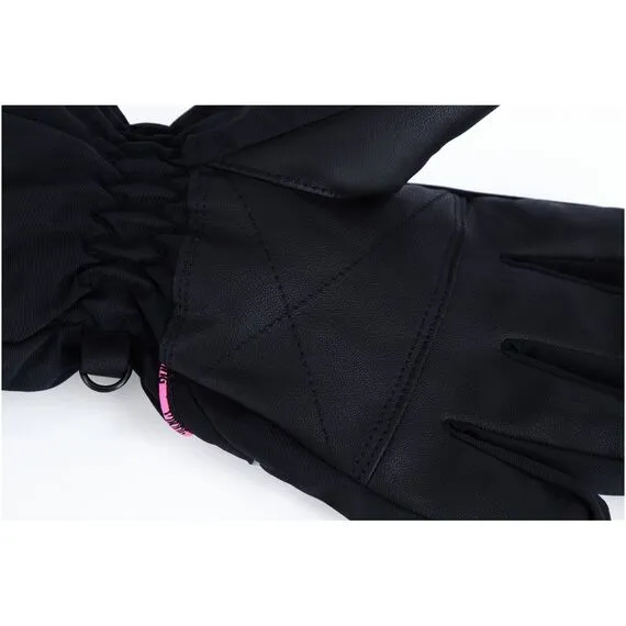 Rękawice narciarskie dziecięce VIKING Kevin Ski Kids czarno-różowe, Kolor: czarno-różowe, Rozmiar: 4, 4 zdjęcie