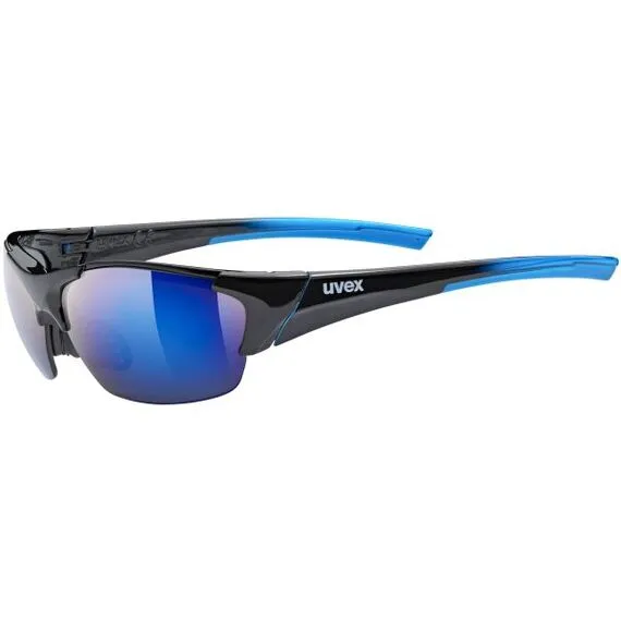 UVEX Okulary rowerowe Blaze III 2.0 czarno-niebieskie UVEX Okulary rowerowe Blaze III 2.0 czarno-niebieskie