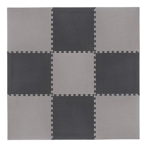 HMS mata typu puzzle pod sprzęt do ćwiczeń 9 elementów MP12 szare, Kolor: l.gray, Waga: 0,8, 15 zdjęcie