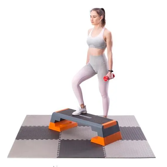 HMS mata typu puzzle pod sprzęt do ćwiczeń 9 elementów MP12 szare, Kolor: l.gray, Waga: 0,8, 20 zdjęcie