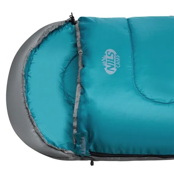 NILS CAMP śpiwór turystyczny typu kołdra z kapturem 205x75cm NC2008 zielony, Kolor: zielony, Waga: 0,8, Rozmiar: M, 11 zdjęcie