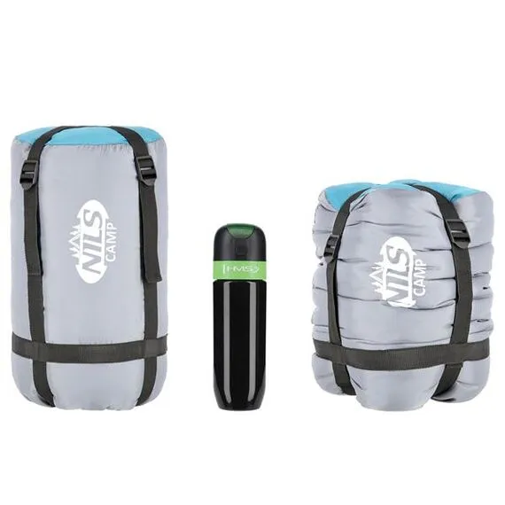 NILS CAMP śpiwór turystyczny typu kołdra z kapturem 205x75cm NC2008 zielony, Kolor: zielony, Waga: 0,8, Rozmiar: M, 4 zdjęcie