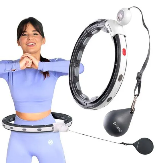 HMS HHM15 HULA HOP BLACK Z MAGNESEM I OBCIĄŻNIKIEM + LICZNIK, 2 zdjęcie