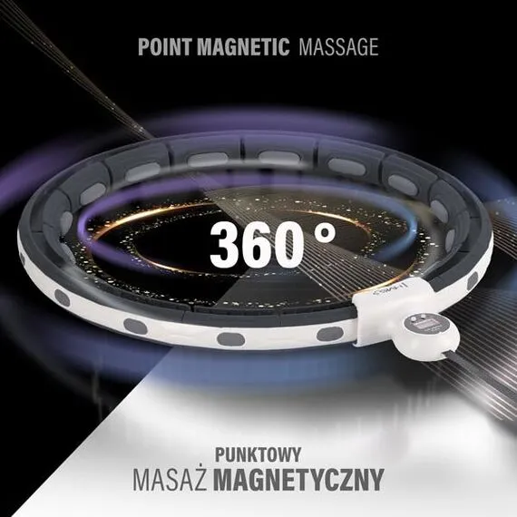 HMS HHM15 HULA HOP BLACK Z MAGNESEM I OBCIĄŻNIKIEM + LICZNIK, 3 zdjęcie
