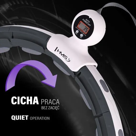 HMS HHM15 HULA HOP BLACK Z MAGNESEM I OBCIĄŻNIKIEM + LICZNIK, 9 zdjęcie