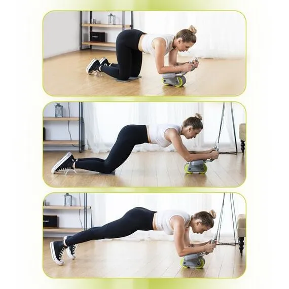 HMS KA08 GRAY ABS AUTOMATYCZNE KOŁO DO ĆWICZEŃ MIĘŚNI BRZUCHA Z WYŚWIETLACZEM LCD I ŁADOWANIEM, Kolor: szary, 12 zdjęcie