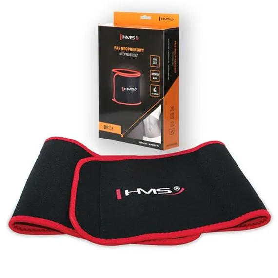 HMS BR163 PAS NA BRZUCH WYSZCZUPLAJĄCY BLACK-RED ONE SIZE, 10 zdjęcie