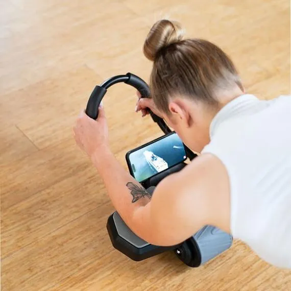 HMS KA10 BLACK KÓŁKO ABS AUTOMATYCZNE KOŁO DO ĆWICZEŃ MIĘŚNI BRZUCHA Z PODPARCIEM, 12 zdjęcie