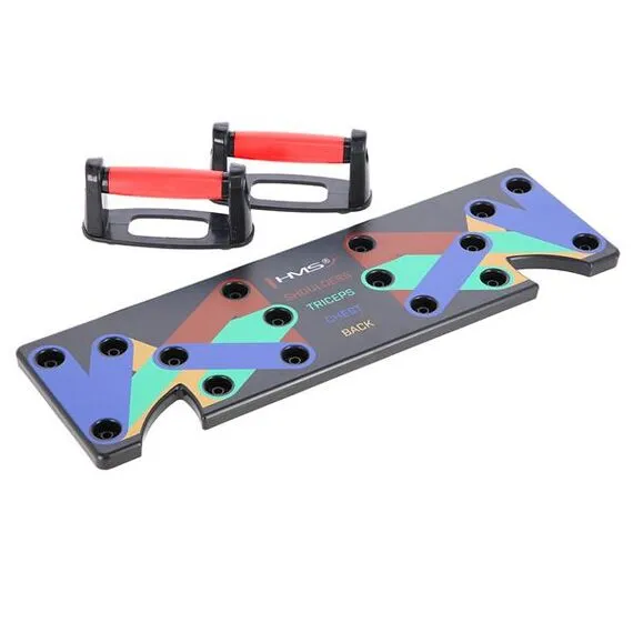 HMS uchwyty do pompek wielofunkcyjna deska do ćwiczeń PU10, Kolor: czerwony, 15 zdjęcie