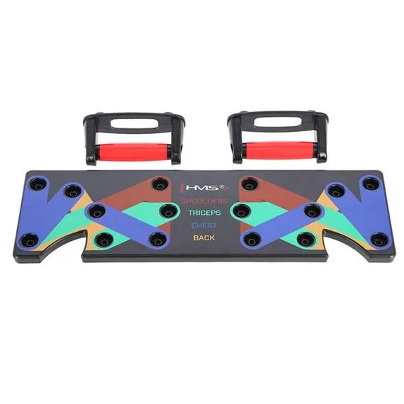 HMS uchwyty do pompek wielofunkcyjna deska do ćwiczeń PU10, Kolor: czerwony, 17 zdjęcie