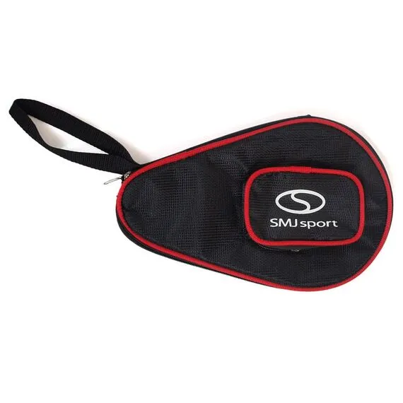 Pokrowiec na rakietkę do tenisa stołowego z kieszonką na piłeczki SMJ SPORT czarny