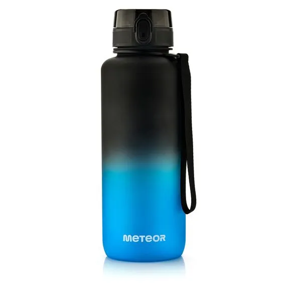 Meteor bidon sportowy 1000 ml czarny/niebieski
