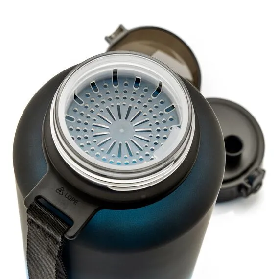 Meteor bidon sportowy 1000 ml czarny/niebieski, 4 zdjęcie