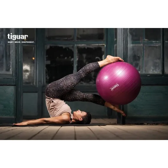 TIGUAR piłka gimnastyczna do ćwiczeń fitness 55cm zielona, 2 zdjęcie