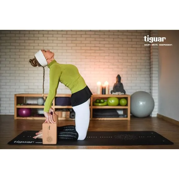 TIGUAR kostka do jogi rozciągania mięśni korkowa 23,5x11,5x7,5cm, 2 zdjęcie