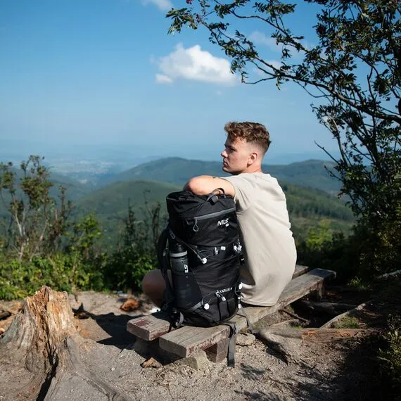 Plecak trekkingowy turystyczny 40L NILS CAMP KJOLEN NC1938 czarny, Kolor: czarny, Waga: 0,8, Rozmiar: one size, 14 zdjęcie