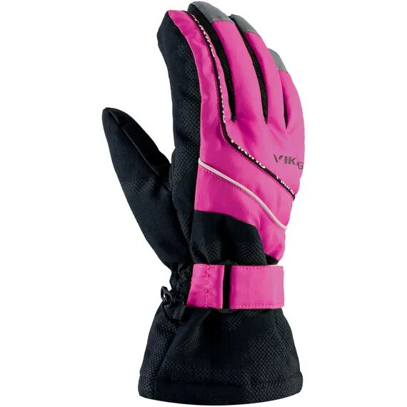 VIKING MATE SKI rękawiczki narciarskie dla dziewczynki różowe, Kolor: różowy, Waga: 0.2, Rozmiar: 3