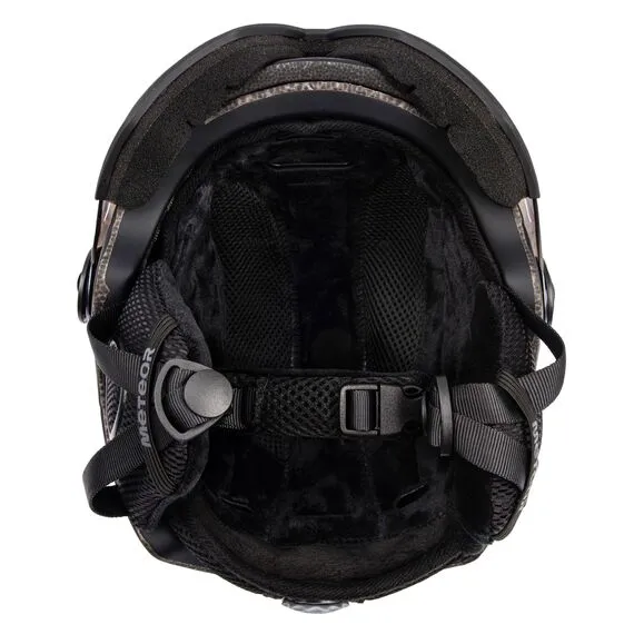 METEOR kask narciarski z goglami z regulacją HOLO czarny, Kolor: czarny, Rozmiar: 58-61, 5 zdjęcie