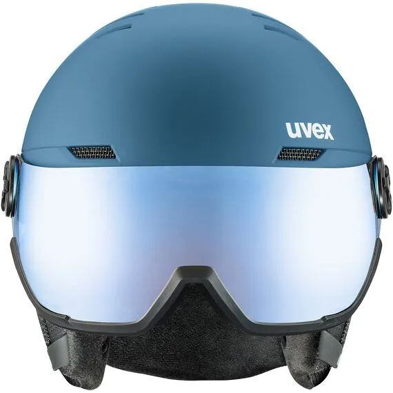 UVEX WANTED VISOR kask narciarski z technologią hardshell niebieski, Kolor: niebieski, Rozmiar: 54-58, 3 zdjęcie