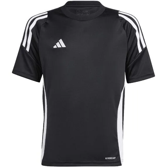 ADIDAS t-shirt sportowa chłopięca koszulka treningowa IJ7674 czarna, Kolor: czarny, Waga: 0.2, Rozmiar: 140