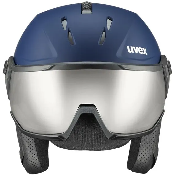UVEX INSTINCT VISOR kask narciarski hardshell z goglami granatowy, Kolor: granatowy, Waga: 0.5, Rozmiar: 53-36, 3 zdjęcie