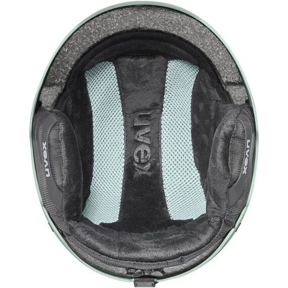 UVEX Kask narciarski hardshell z regulacją Wanted szary, Kolor: zielony, Rozmiar: 58-61, 3 zdjęcie