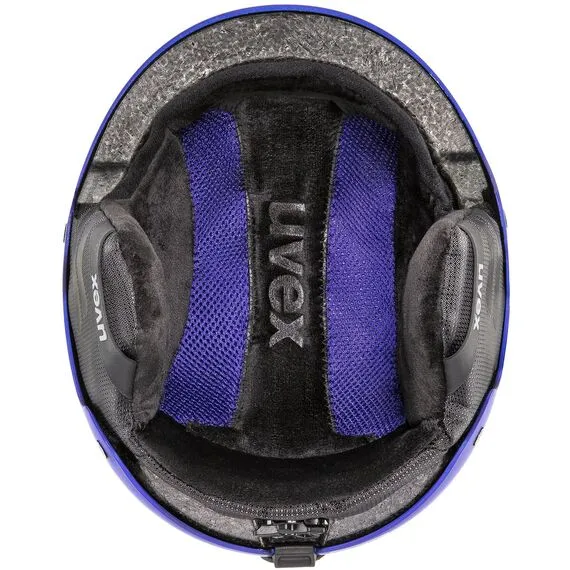 UVEX Kask narciarski hardshell z regulacją Wanted szary, Kolor: granatowy, Rozmiar: 54-58, 2 zdjęcie