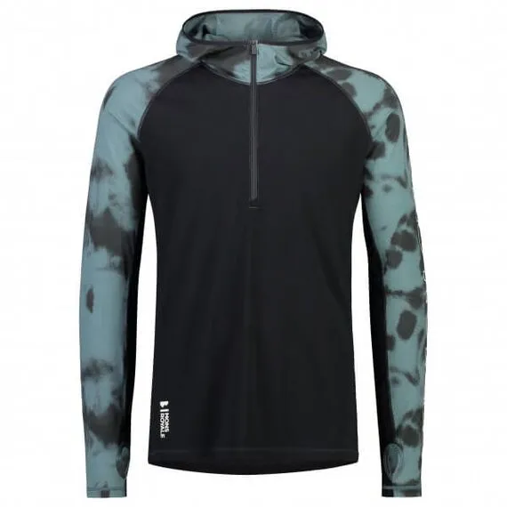 Mons Royale Koszulka męska merino Temple Tech Hood-Sage Tie Dye / Black r. XL