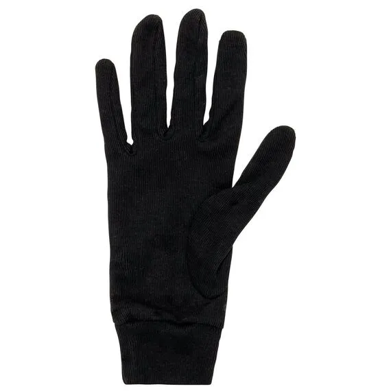 ODLO rękawiczki termoaktywne sportowe unisex Active Warm czarne, Kolor: czarny, Waga: 0.15, Rozmiar: L, 4 zdjęcie