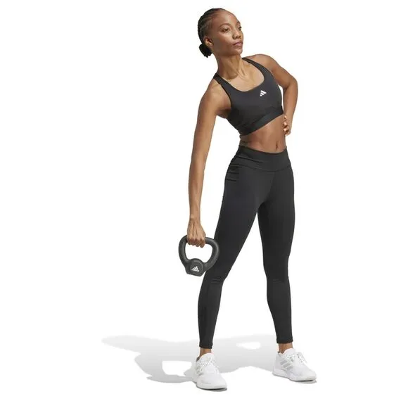 ADIDAS biustonosz sportowy damski z elastanem JG1406 czarny, Kolor: czarny, Waga: 0.2, Rozmiar: L, 2 zdjęcie