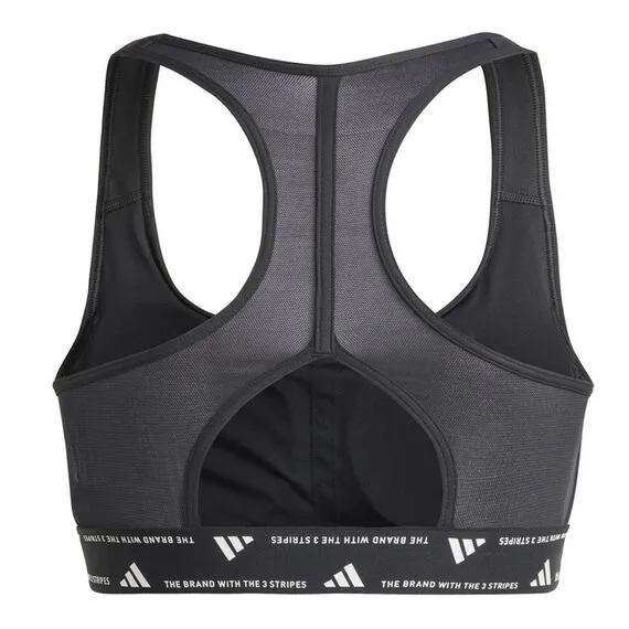 ADIDAS biustonosz sportowy damski z elastanem JG1406 czarny, Kolor: czarny, Waga: 0.2, Rozmiar: L, 3 zdjęcie