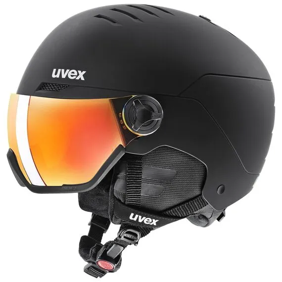 Kask narciarski UVEX Wanted Visor, Kolor: czarny, Rozmiar: 56-58