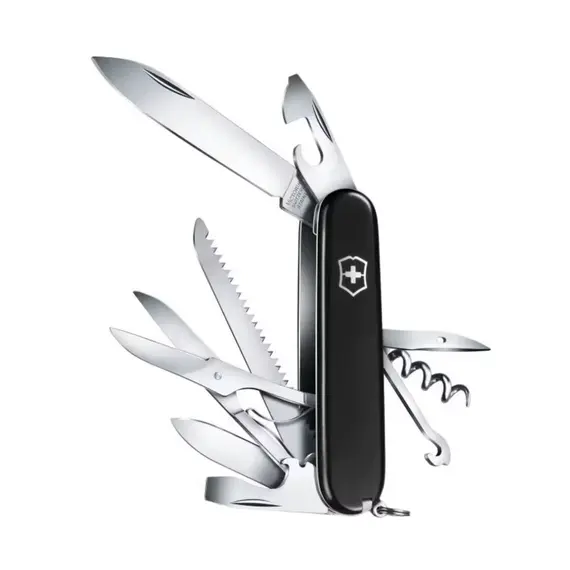 VICTORINOX scyzoryk  Huntsman 91mm Celidor czarny, Kolor: czarny, 3 zdjęcie
