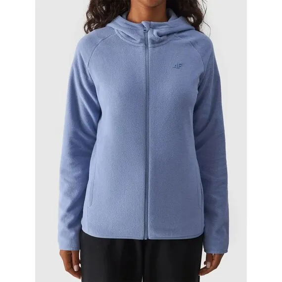 4F bluza polarowa damska F291 niebieska, Kolor: niebieski, Rozmiar: XS, 2 zdjęcie