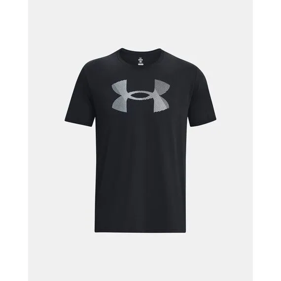 UNDER ARMOUR t-shirt męski koszulka bawełniana sportowa BIG LOGO czarna, Kolor: czarny, Rozmiar: S, 4 zdjęcie