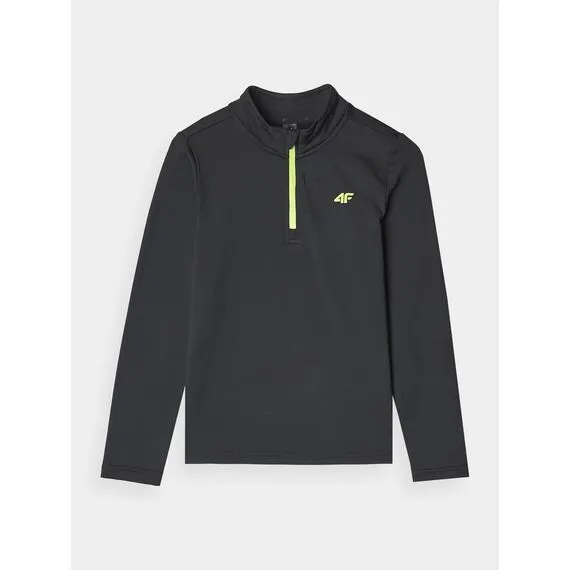 4F bielizna polarowa chłopięca góra 4FJWAW24UBRUM064 czarna, Kolor: czarny, Rozmiar: 134/140, 4 zdjęcie