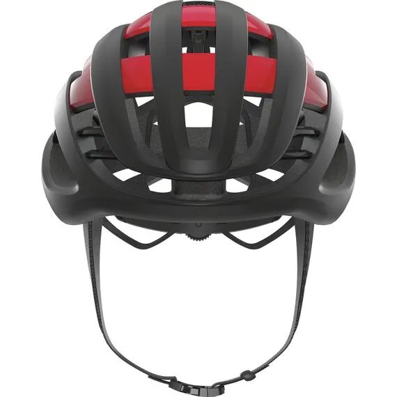 ABUS kask rowerowy AIRBREAKER czarny czerwony