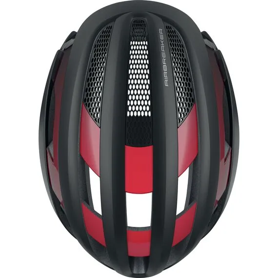ABUS kask rowerowy AIRBREAKER czarny czerwony