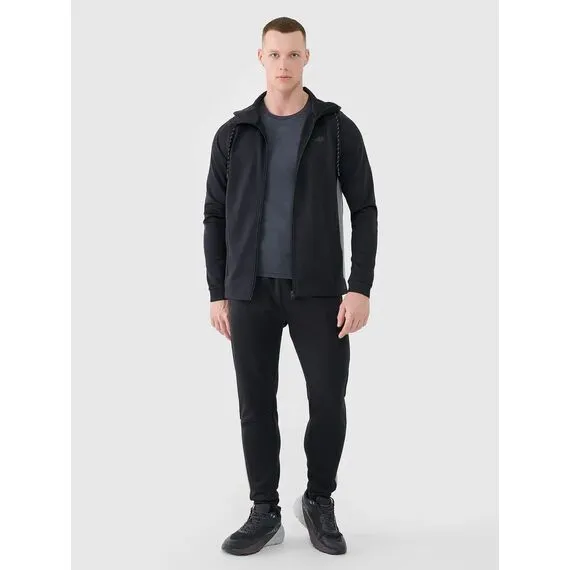 4F bluza dresowa męska trenigowa 4FWSS25TFSWM513 czarna, Kolor: czarny, Rozmiar: L, 5 zdjęcie 4F bluza dresowa męska trenigowa 4FWSS25TFSWM513 czarna, Kolor: czarny, Rozmiar: L, 5 zdjęcie